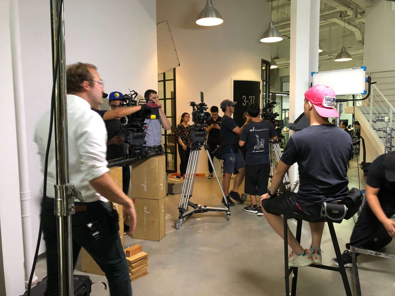video production crew in china